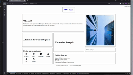 Portfolio Homepage GIF