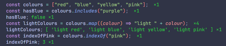A screenshot of my code
